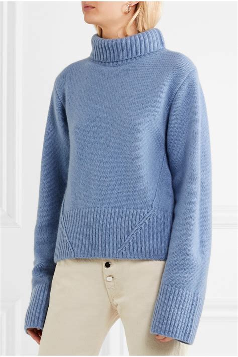 gucci turtleneck wool balaclava blue|Wool turtleneck sweater in blue .